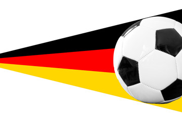 Fußball mit Deutschlandfarben