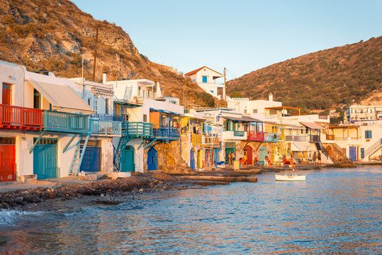 Klima, Melos, fishing village