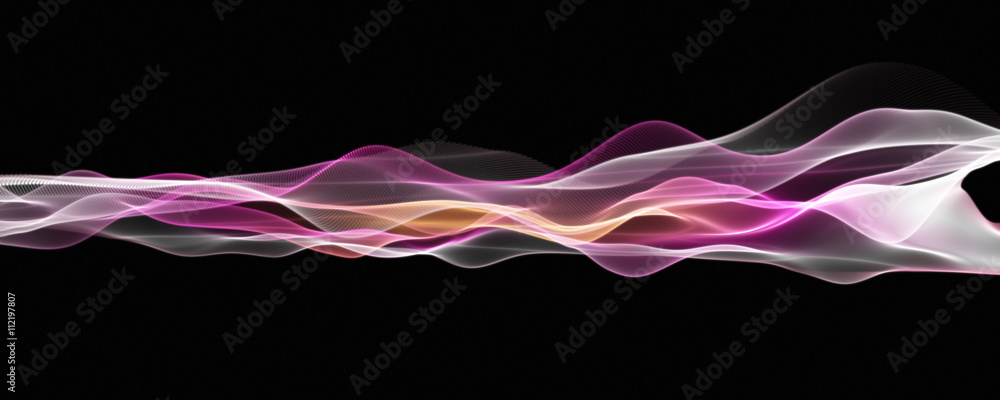 Aufkleber abstract elegant wave panorama background design with space for your text