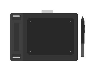Fototapeta premium Graphics tablet vector illustration.