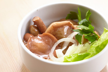 Marinated mushrooms