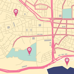 Vector city map