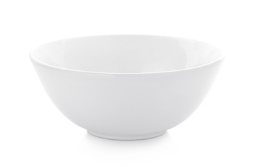 empty White bowl isolated on white background
