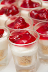 Cherry Cheese in a glass