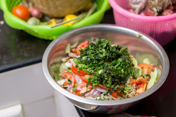 Thai spicy cucumber salad