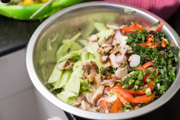 Thai spicy cucumber salad