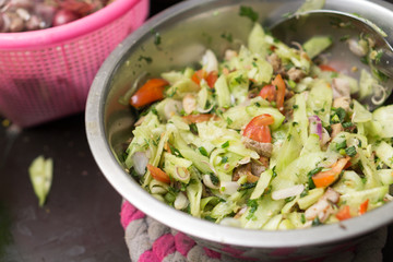 Thai spicy cucumber salad