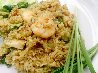 Pad Thai, stir-fried rice noodles with tofu. The one of Thailand's national main dish. the popular food in Thailand. Thai Fried Noodles. Vegetarian Food, healthy food