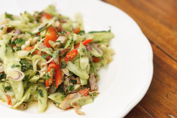 Thai spicy cucumber salad