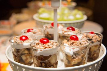 Banoffee pie in a mini glass