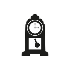 Time icon. Time and watch, timer symbol. UI. Web. Logo. Sign. Flat design. App. Stock