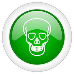 Green glossy vector icon