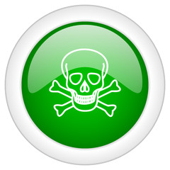 Green glossy vector icon