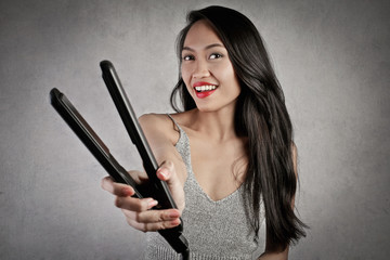 Obraz premium The perfect straightener