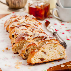 Sliced Braided Sweet Bread