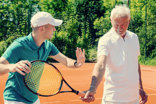 Tennis class for seniors