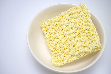 Isolated instant noodles