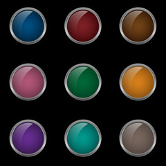 Colored button set