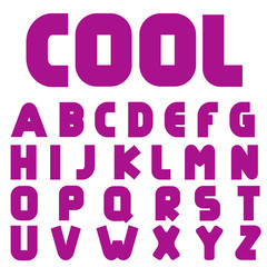 Cool creative alphabet