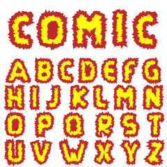 Effective Comic alphabet 