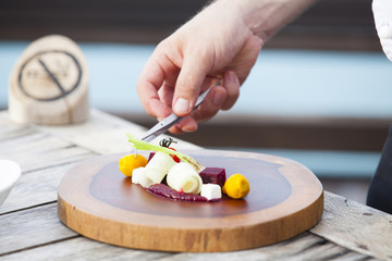 Luxury restaurant menus