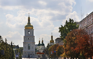 Naklejka premium Cathedral of Saint Sophia in Kiev. Ukraine