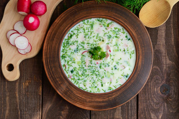 Slavonic traditional dish - cold soup 