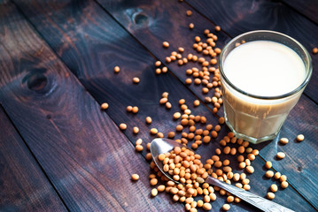 Soy milk and beans