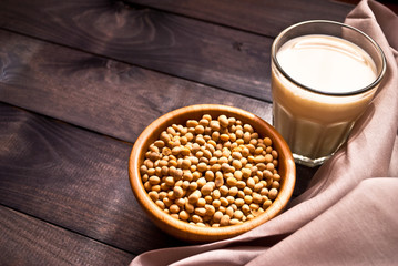 Soy milk and beans