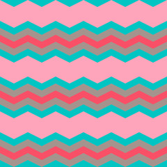 four pastel colors zig zag seamless pattern