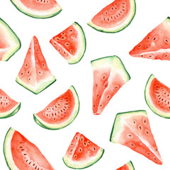 Seamless watermelon pattern