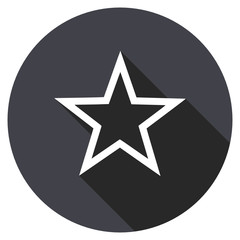 Fototapeta premium Gray circle flat design vector icon