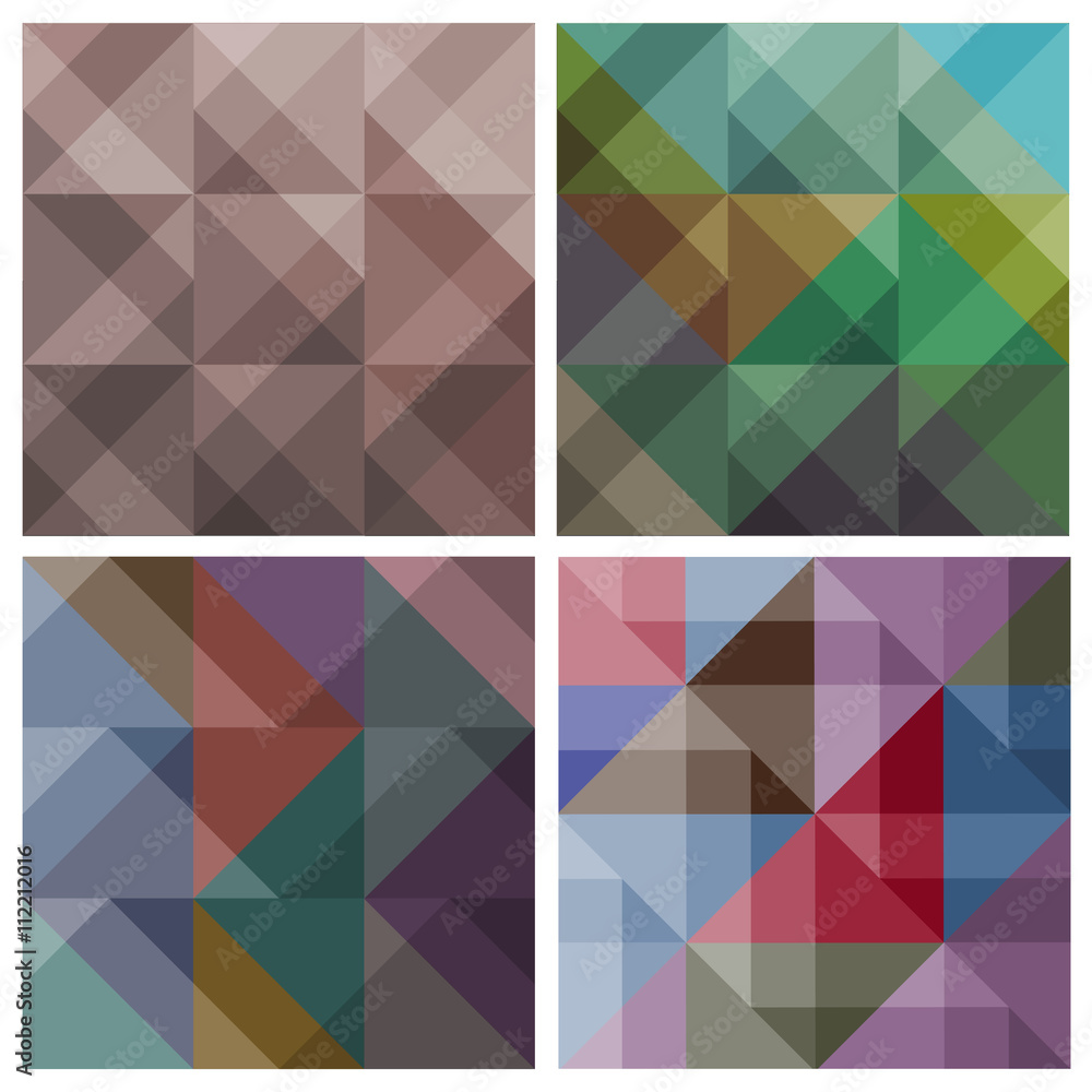 Poster abstract colored geometric backgrounds for design