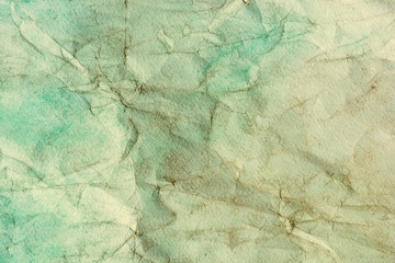 water color on old crumpled paper texture. abstract background