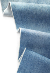 blue jeans denim isolated on white