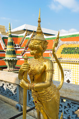 Obraz na płótnie Canvas Asurawayupak (half bird half monkey) statue in Grand Palace