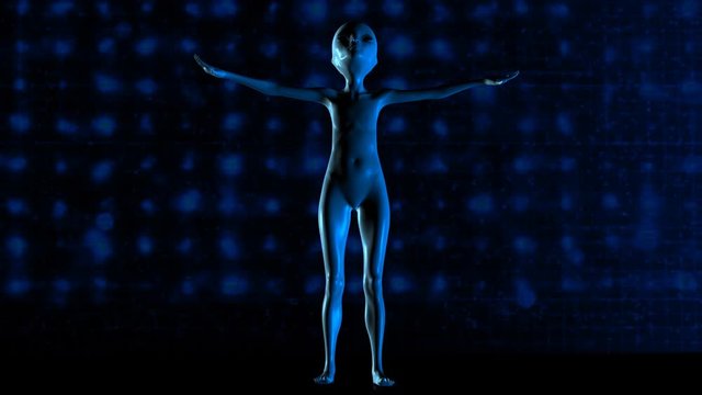 3D Animation of an Alien