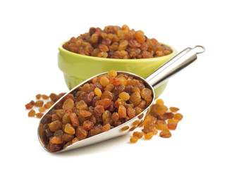 raisins isolated on white