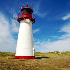 Lighthouse on the island of Sylt, Germany