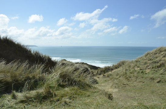 perran sands coastal view