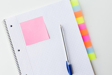 close up of organizer and pen on office table