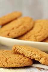 Oatmeal cookies on the table
