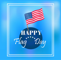 Flag day badge background vector