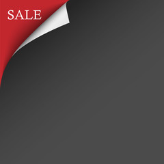 Obraz premium Black-red sale corner background