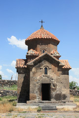  Karmrawor-Kirche, Muttergotteskapelle aus der zweiten Hälfte des 7. Jahrhunderts. Armenien.
