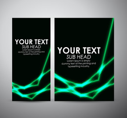 Abstract green shining line pattern. Graphic resources design template. Vector illustration