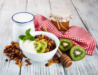 Granola cereal with nuts