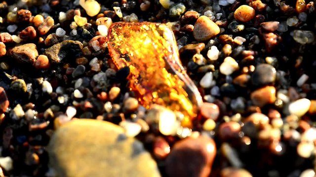 Bernstein am Ostseestrand