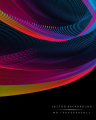 Abstract colorful wavy lines background illustration