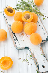 Fresh sweet apricots
